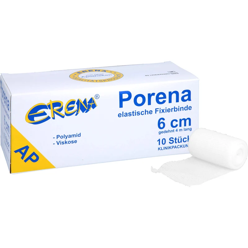 PORENA ELAST MULLBINDE 6CM, 10 St BIN