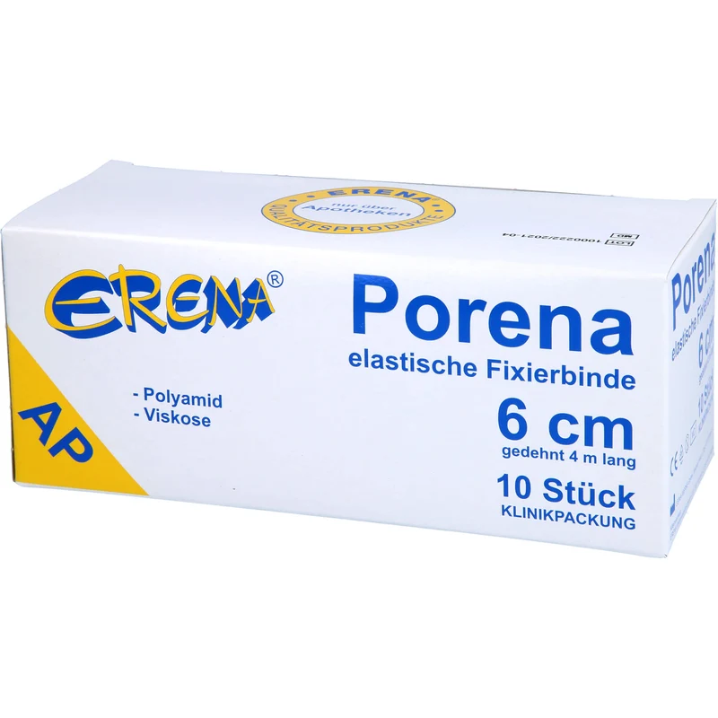PORENA ELAST MULLBINDE 6CM, 10 St BIN