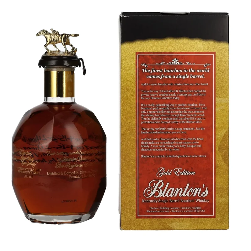 Blanton's GOLD EDITION The Original Single Barrel Bourbon Whiskey 51,5% Vol. 0,7l in Geschenkbox