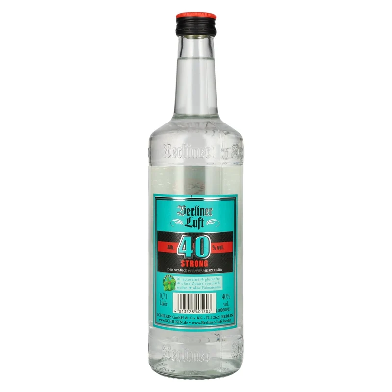 Berliner Luft STRONG Pfefferminzlikör 40% Vol. 0,7l