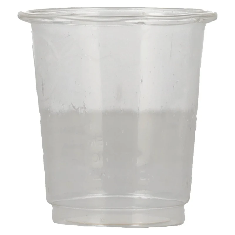 Becher PLA Stamperl pure GLASKLAR 4 cl 40 Stück