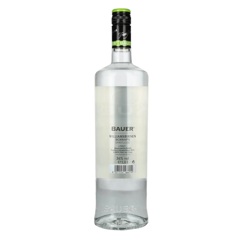 Bauer Williamsbirnen Schnaps 36% Vol. 1l