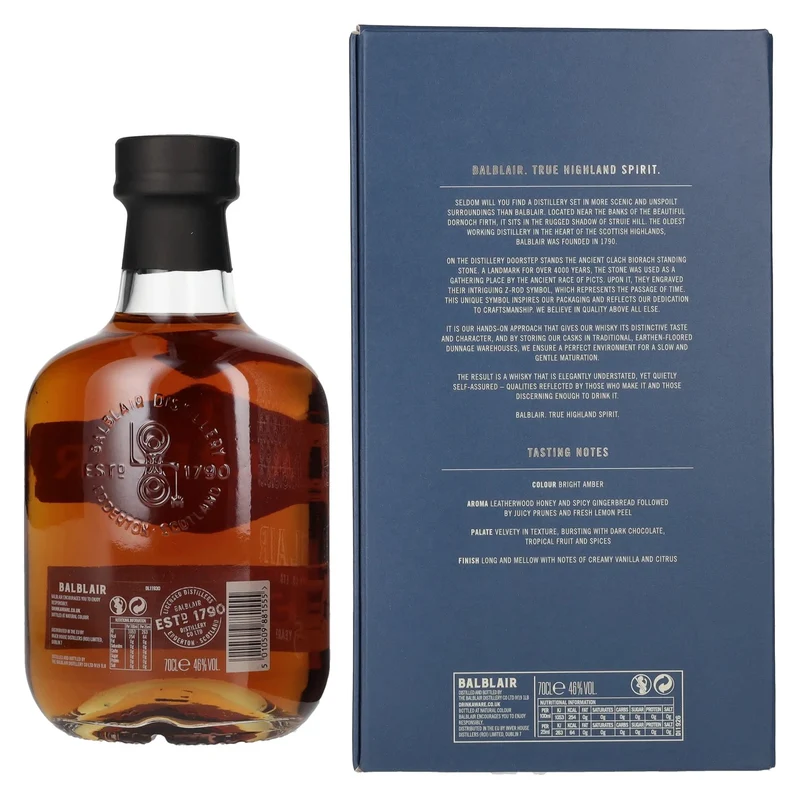 Balblair 15 Years Old Highland Single Malt 46% Vol. 0,7l in Geschenkbox
