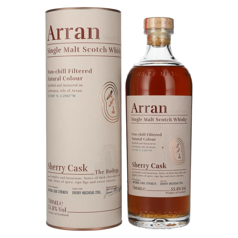 Arran Single Malt SHERRY CASK The Bodega 55,8% Vol. 0,7l in Geschenkbox