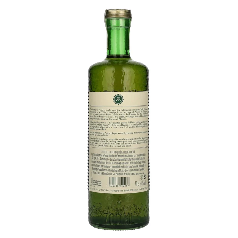 Ancho Reyes VERDE Chile Poblano Liqueur 40% Vol. 0,7l