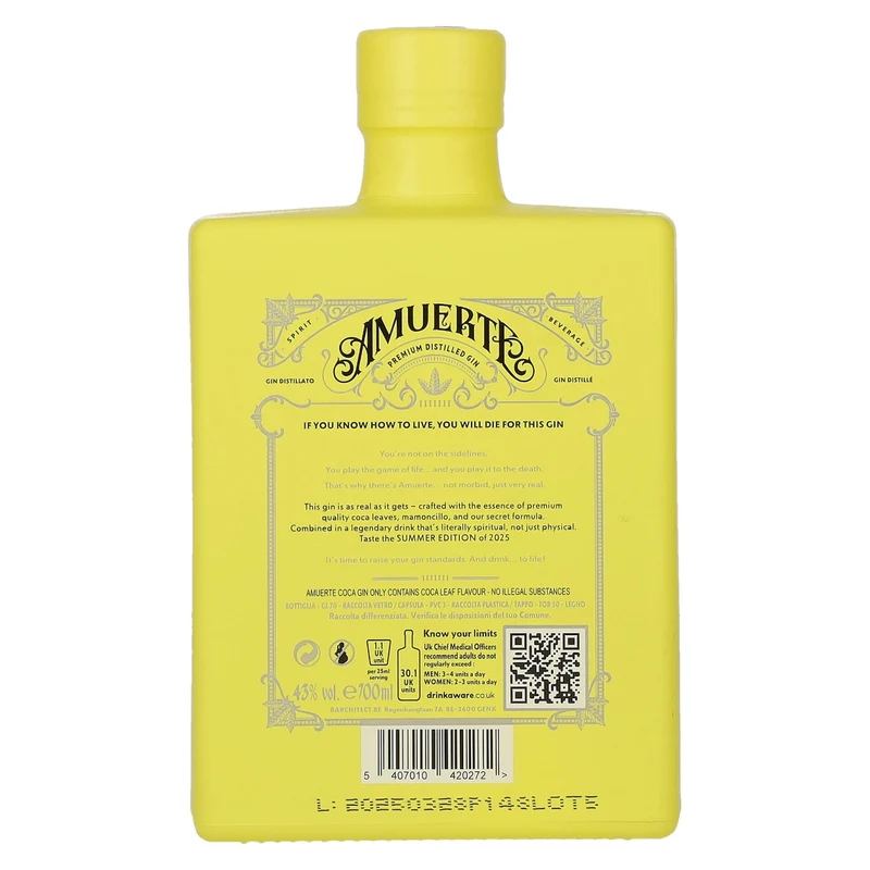 Amuerte COCA GIN - Yellow Edition 43% Vol. 0,7l