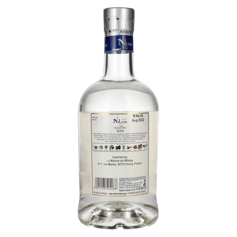 Amrut NILGIRIS Indian Dry Gin 42,8% Vol. 0,7l