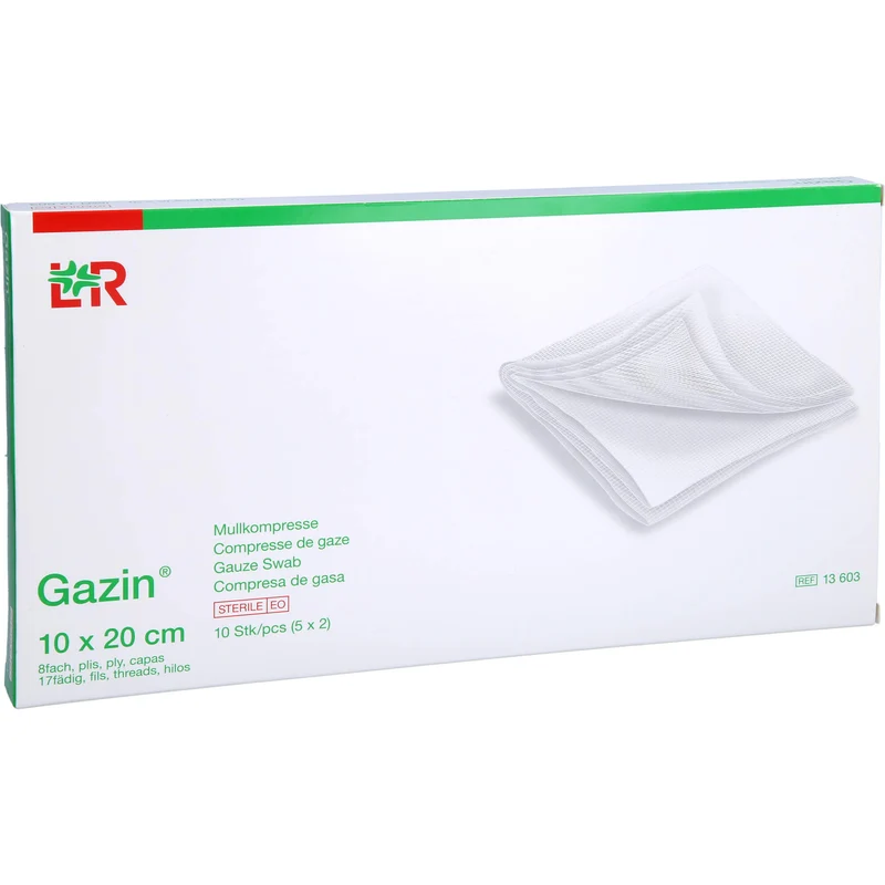 Gazin Kompressen steril 10x20cm, 5X2 St KOM