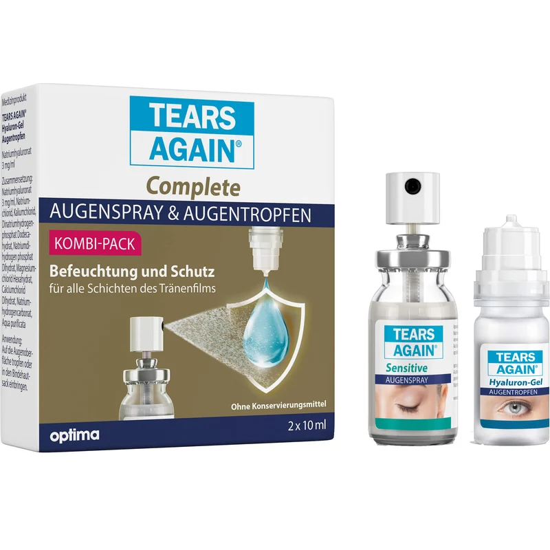 TEARS AGAIN® Complete Augenspray & Augentropfen (ohne Konservierungsmittel), 2X10 ml KPG