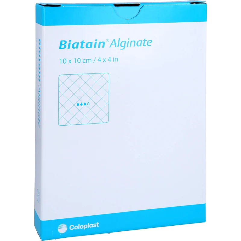 Biatain Alginate Kompressen 10x10cm, 10 St VER