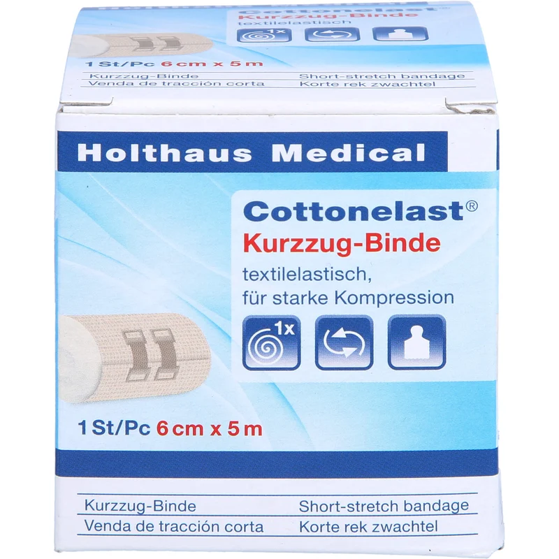 Kurzzugbinden Cottonelast 6cmx5m, 1 St BIN