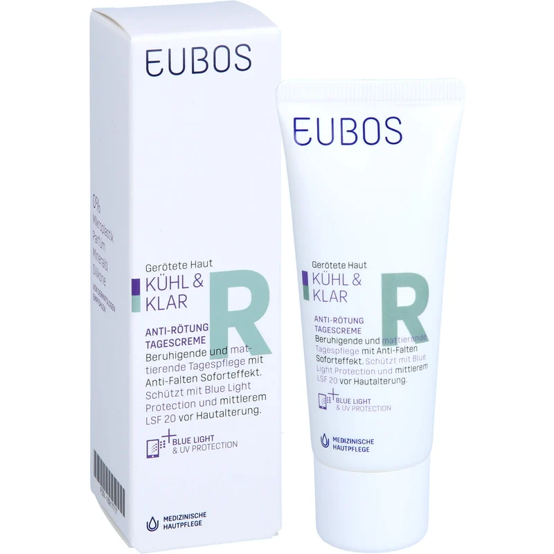 EUBOS KÜHL & KLAR Anti-Rötung Tagescreme LSF 20, 40 ml CRE