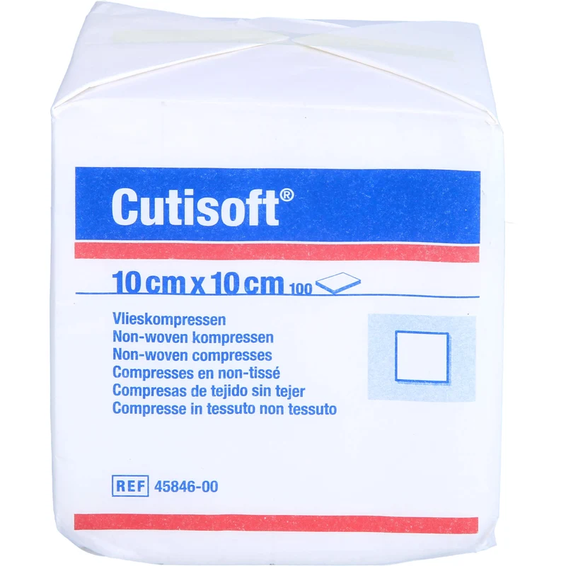 CUTISOFT VLIESKOMPRESSEN UNSTERIL 10X10CM, 100 St KOM