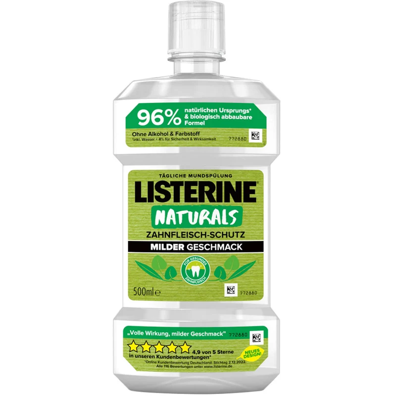 LISTERINE NATURALS ZAHNFLEISCH-SCHUTZ, 500 ml LOE