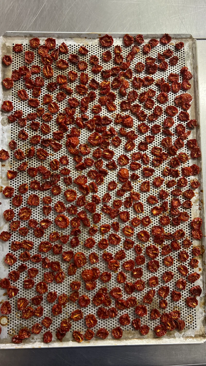 Geröstete Freilandtomaten in Vinaigrette