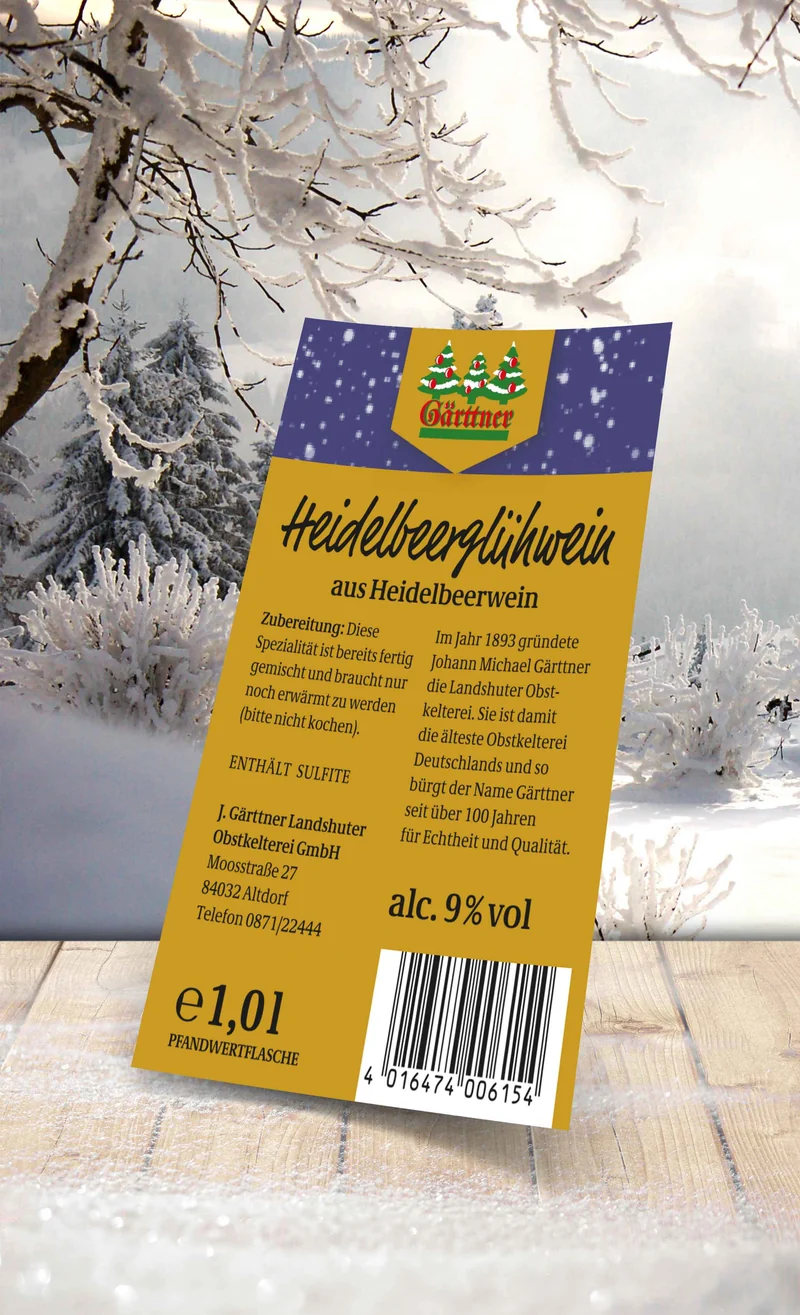 Gärttner Heidelbeerglühwein 1,0l