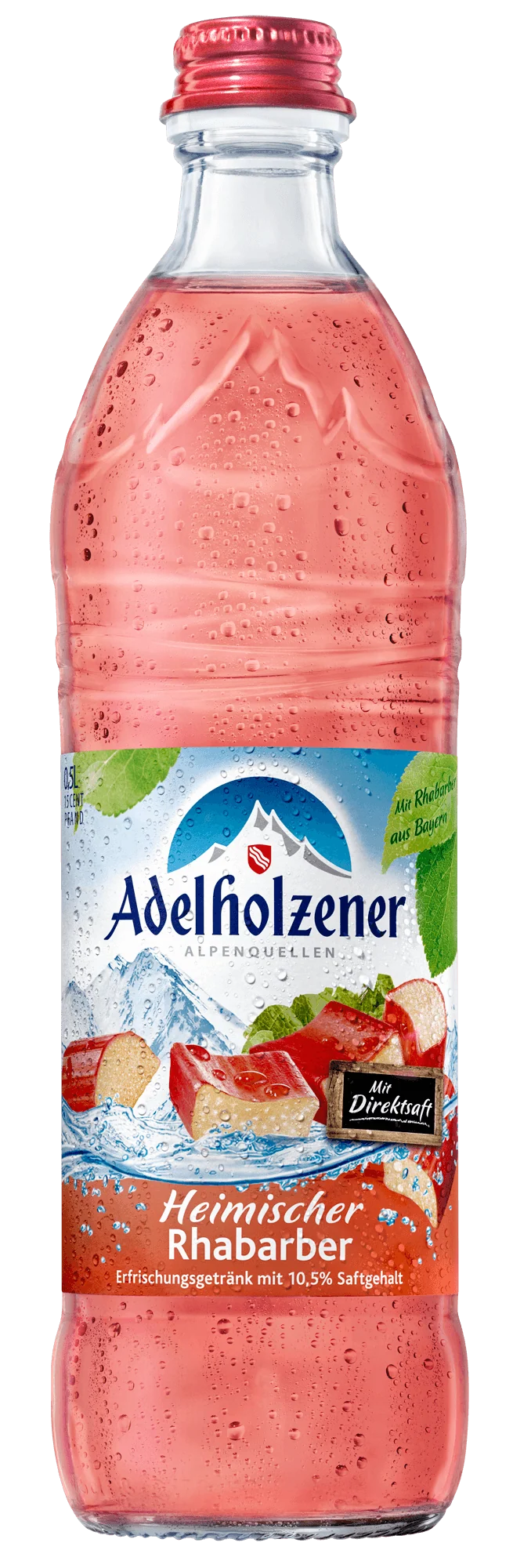 Adelholzener Heimischer Rhabarber 0,5l Glas