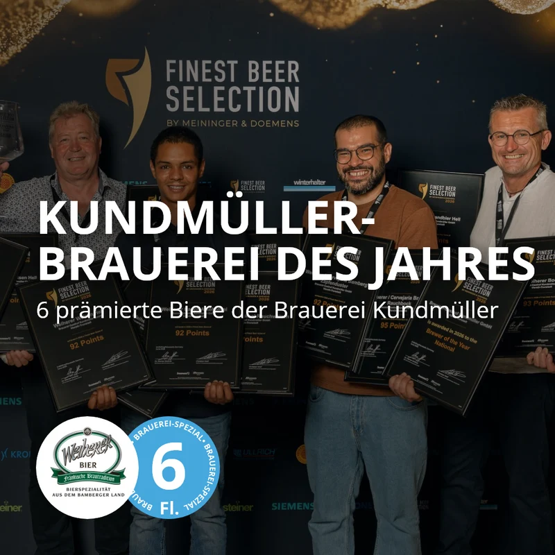 Brauerei des Jahres - Weiherer Finest Beer Selection 6er Bierpaket