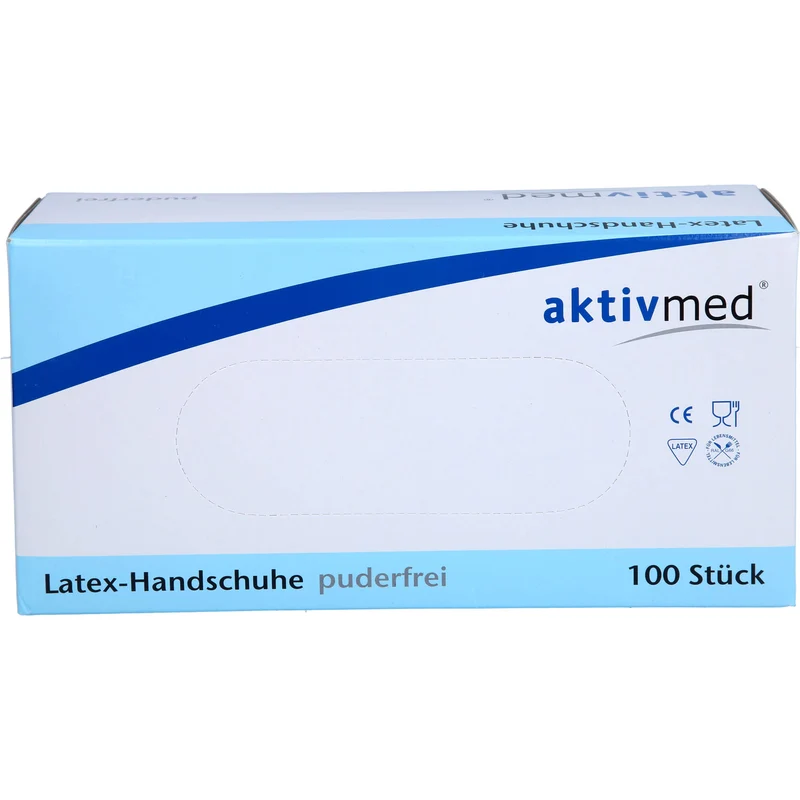 Latexhandschuhe Einmal Puderfrei M, 100 St HAS
