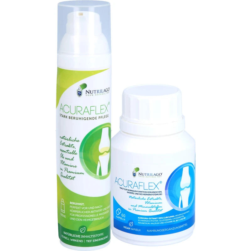 Acuraflex Komplett 60Kapseln+100ml Creme Nutrilago, 1 St KPG