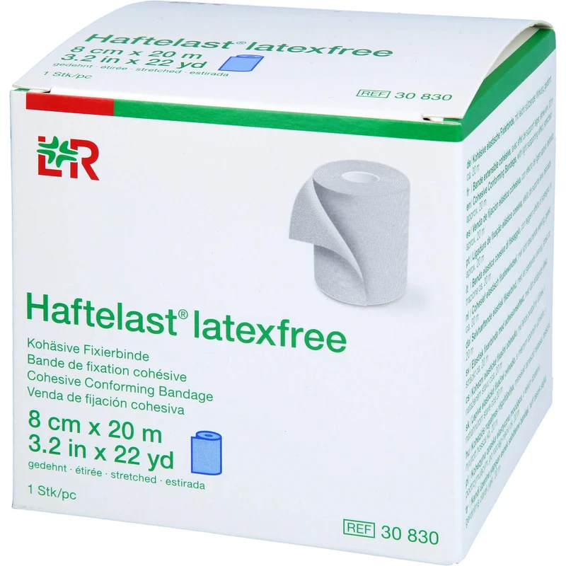Haftelast Fixierb.kohäs.LF 8cmx20m blau, 1 St BIN