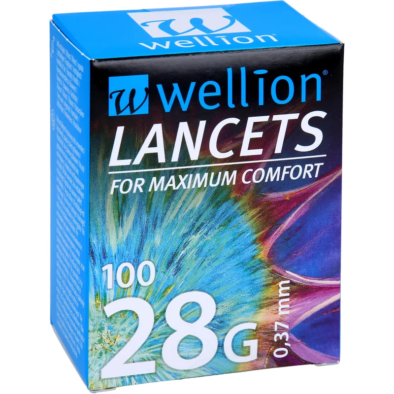 WELLION 28G Lancets, 100 St LAN