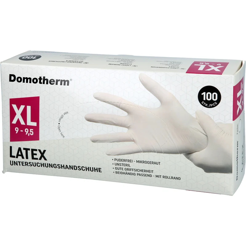 Domotherm Untersuchungshandschuhe Latex XL, 100 St HAS