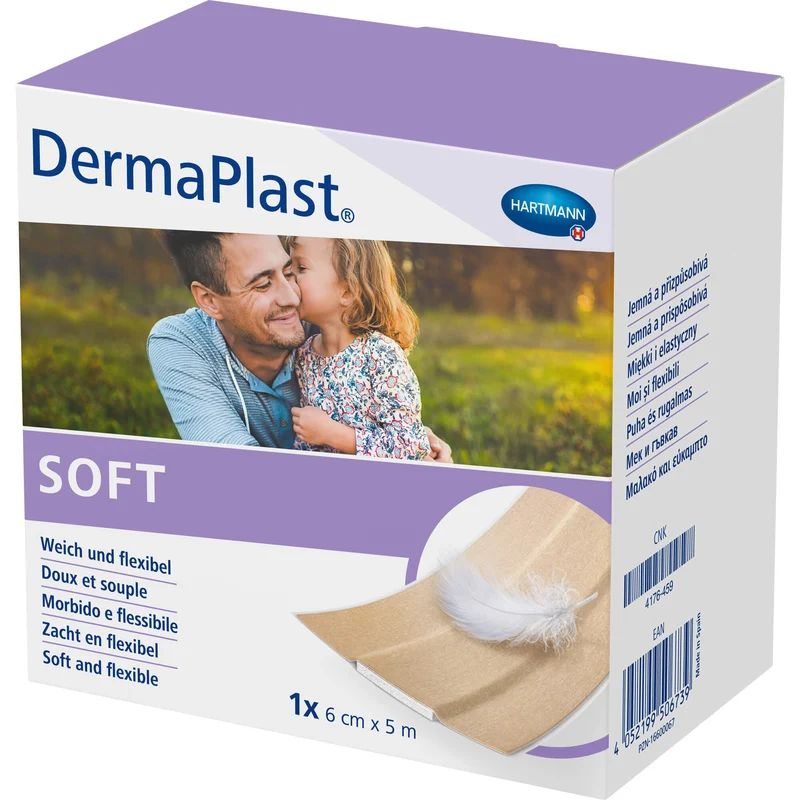 DermaPlast SOFT 6cmx5m, 1 St PFL