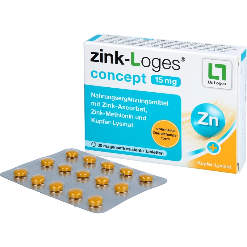 Zink-loges Concept 15mg, 30 St TMR