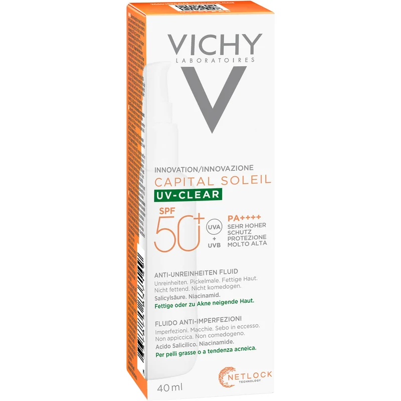 VICHY Capital Soleil UV-Clear LSF50+, 40 ml FLU