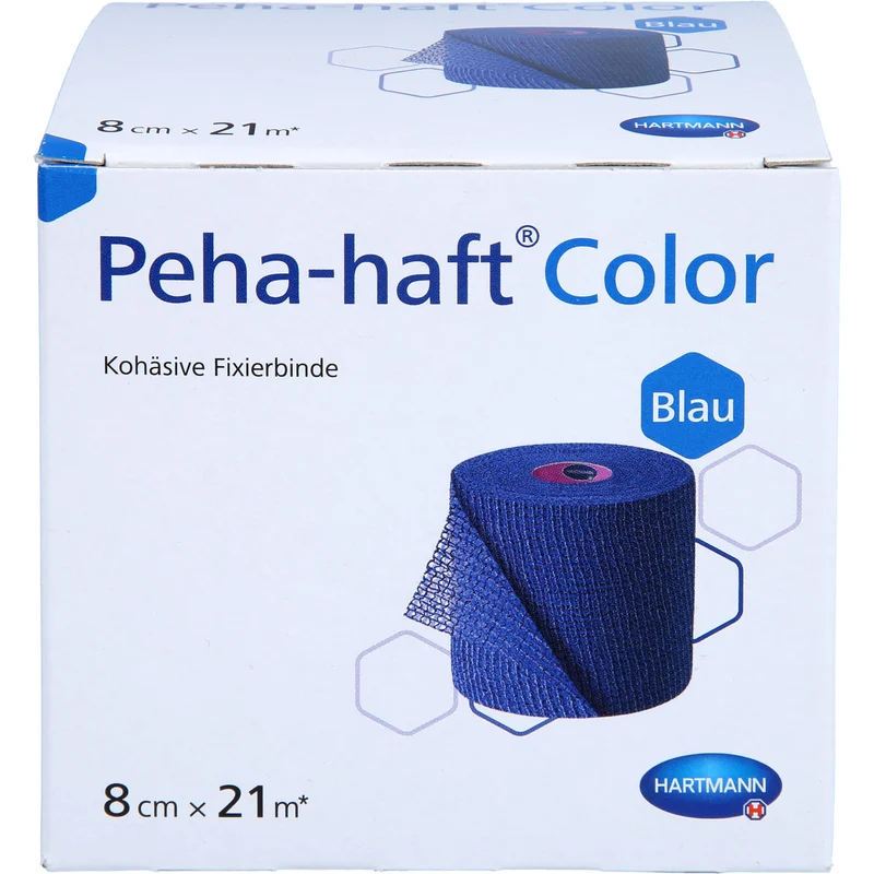 Peha-haft Color Fixierb. latexfrei 8cm x 21m blau, 1 St BIN