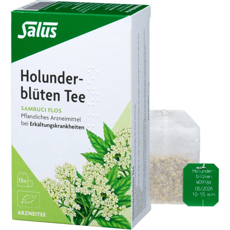 Holunderblüten Arzneitee Sambuci flos Salus, 15 St FBE
