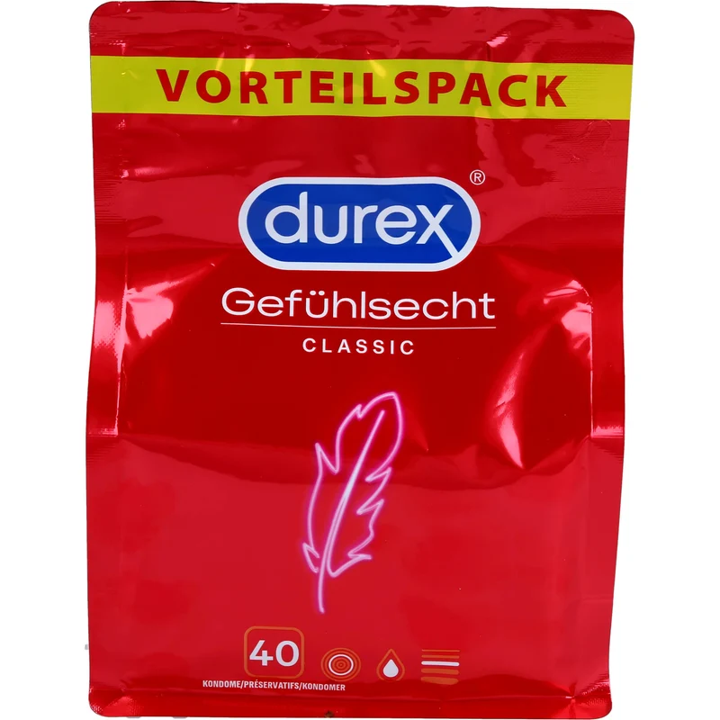 Durex Gefühlsecht hauchzarte Kondome, 40 St KOD