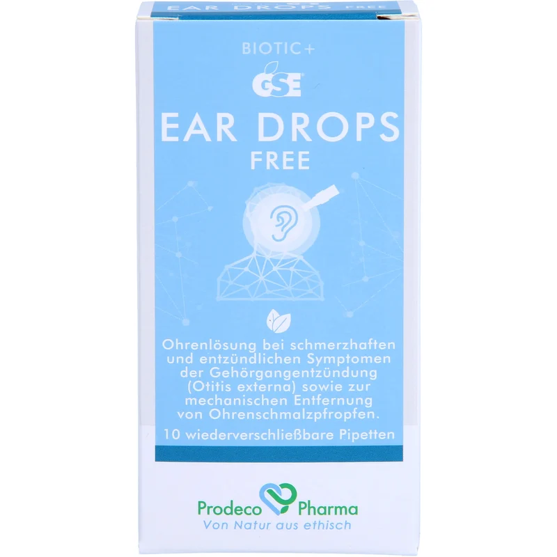GSE EAR DROPS FREE, 10X0.3 ml OHT