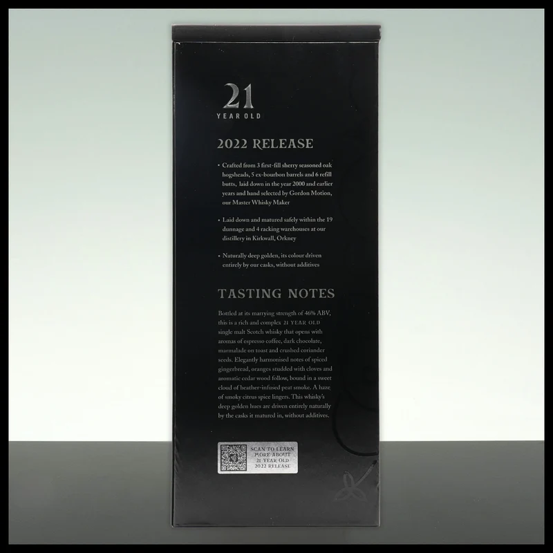 Highland Park 21 YO 2022 Release Single Malt Whisky 0,7L - 46% Vol.