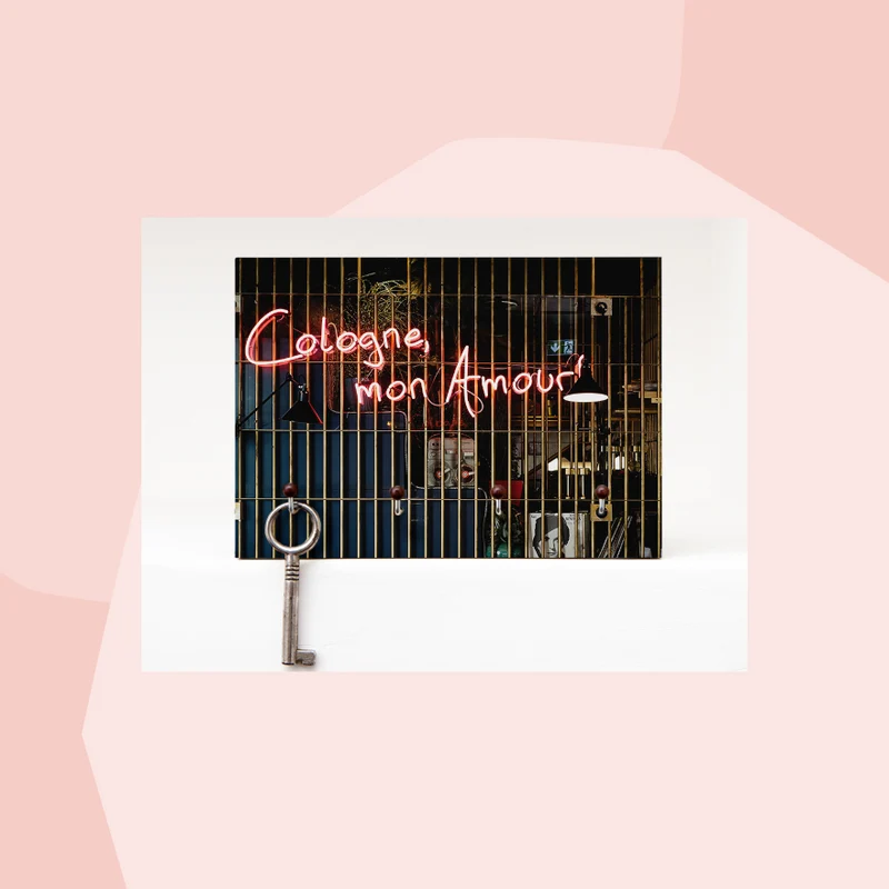 Schlüsselbrett: Cologne. Mon Amour
