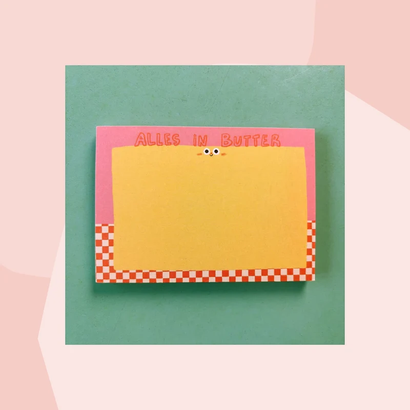 Notizblock: Alles in Butter