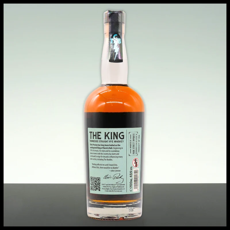 Elvis THE KING Straight RYE Whiskey 0,7L - 45% Vol.
