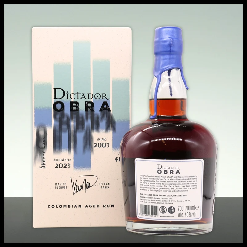 Dictador OBRA Sherry Cask Rum 2003 0,7L - 40% Vol.