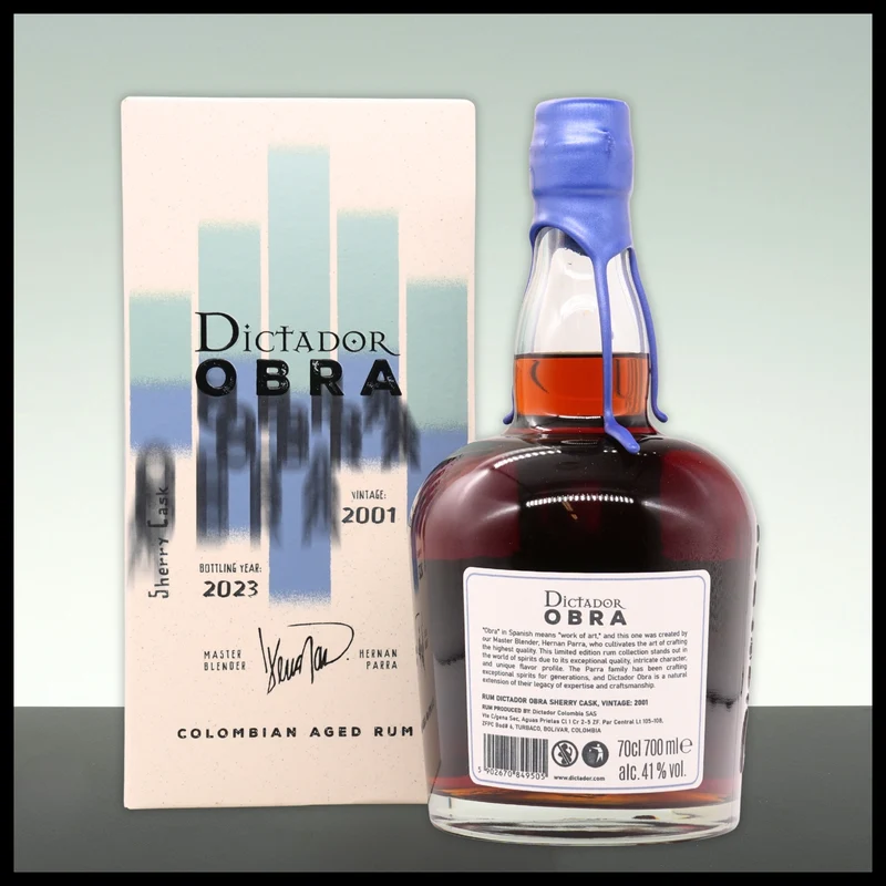 Dictador OBRA Sherry Cask Rum 2001 0,7L - 41% Vol.