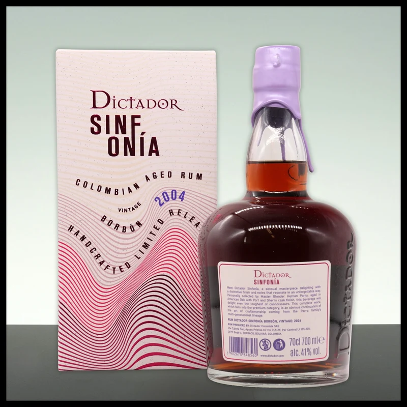 Dictador SINFONIA Borbón Rum 2004 0,7L - 41% Vol.