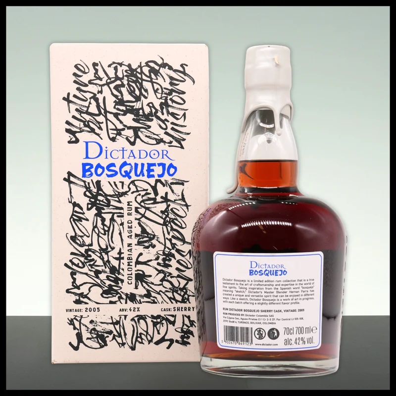 Dictador BOSQUEJO Sherry Cask Rum 2005 0,7L - 42% Vol.
