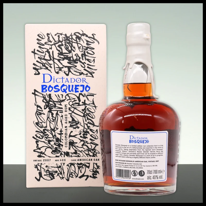 Dictador BOSQUEJO American Oak Cask Rum 2007 0,7L - 40% Vol.