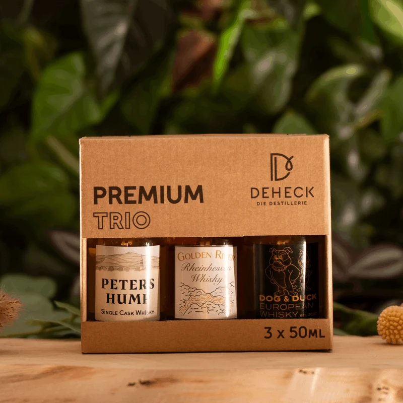 Whisky Geschenk Trio | 3 Whiskys aus Rheinhessen | Deheck Whisky Tasting Set
