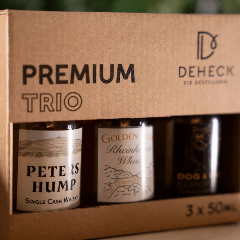Whisky Geschenk Trio | 3 Whiskys aus Rheinhessen | Deheck Whisky Tasting Set