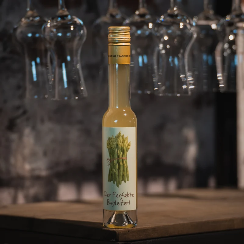 Spargel Begleitung | Spargel Etikett | Limoncello Likör 20%