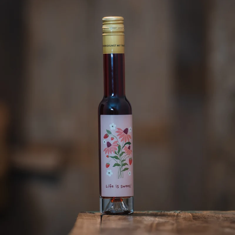 Life is Sweet| Erdbeeren Etikett | Erdbeer-Chili Likör 20%