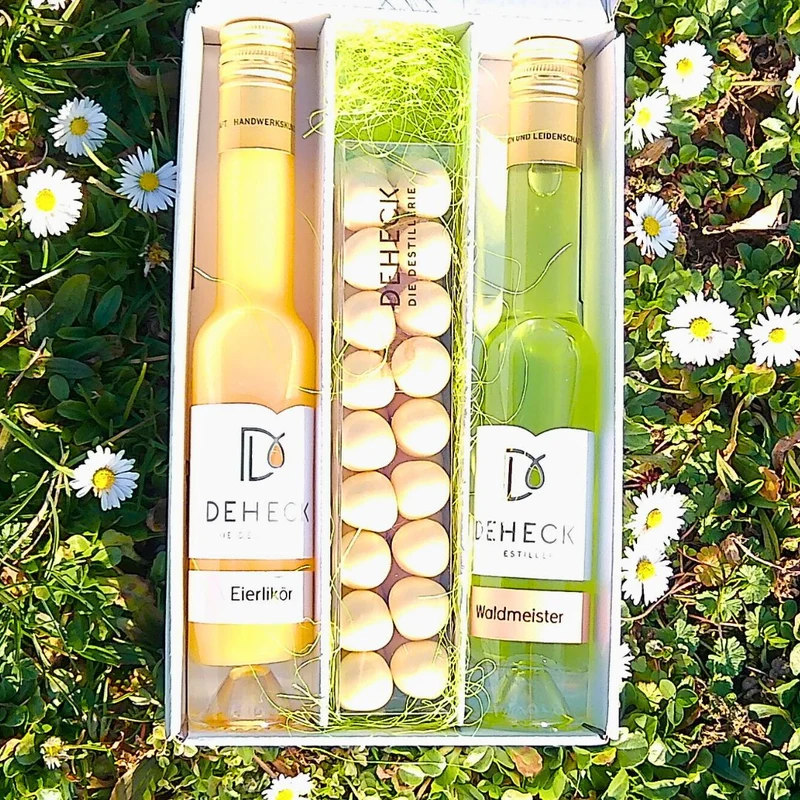 Ostern Geschenk | kleine Geschenkidee für Ostern mit Likör & Feinkost