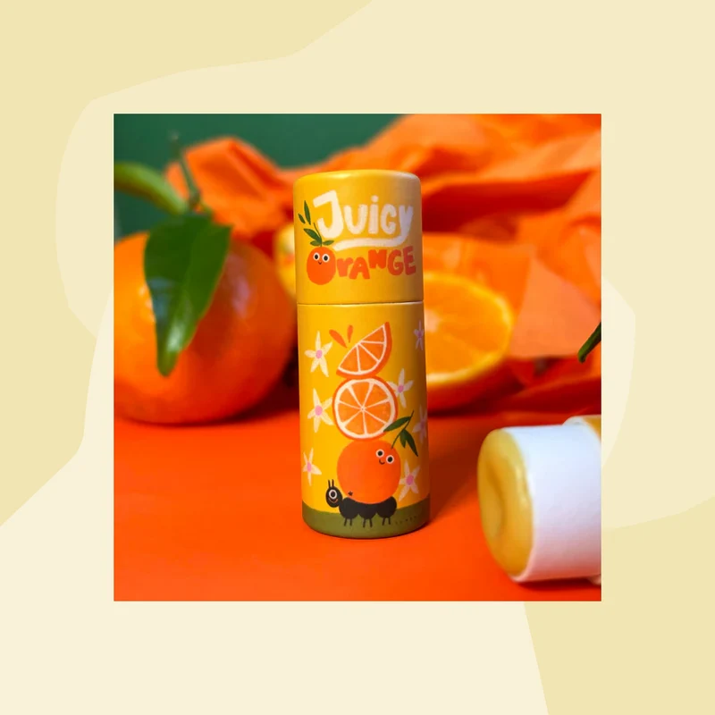 Lippenbalsam mit Geschmack: Orange
