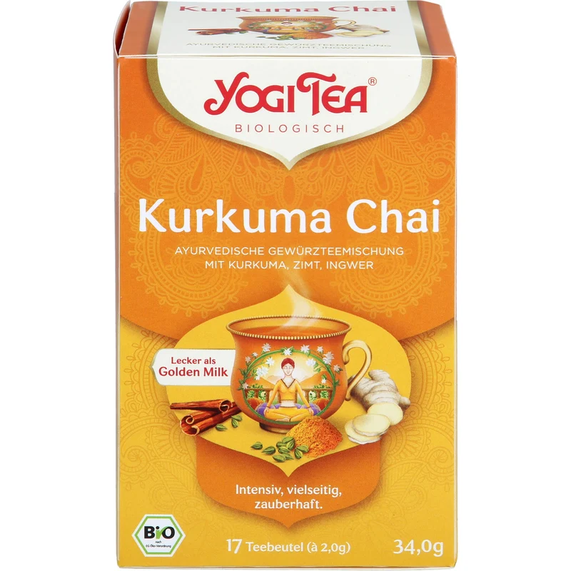 Yogi Tea Kurkuma Chai Bio, 17X2.0 g FBE